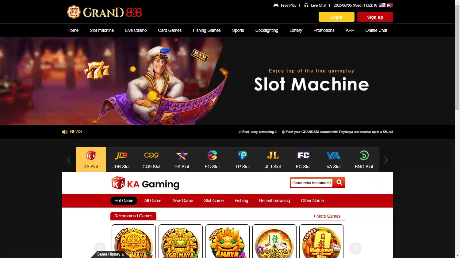 GRAND888 Casino screenshot 2