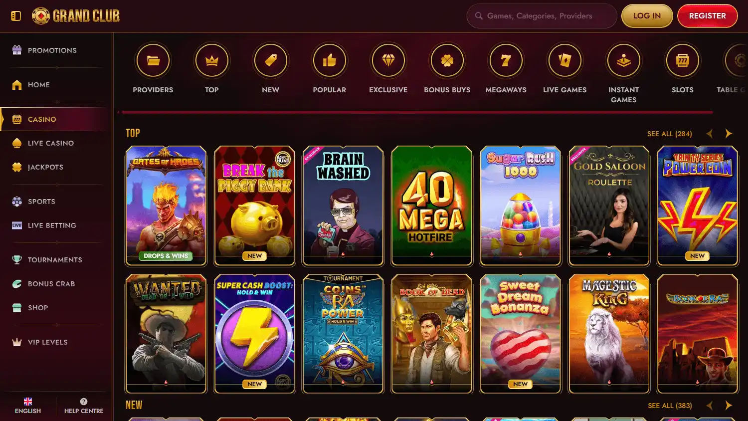 GrandClub Casino screenshot 2