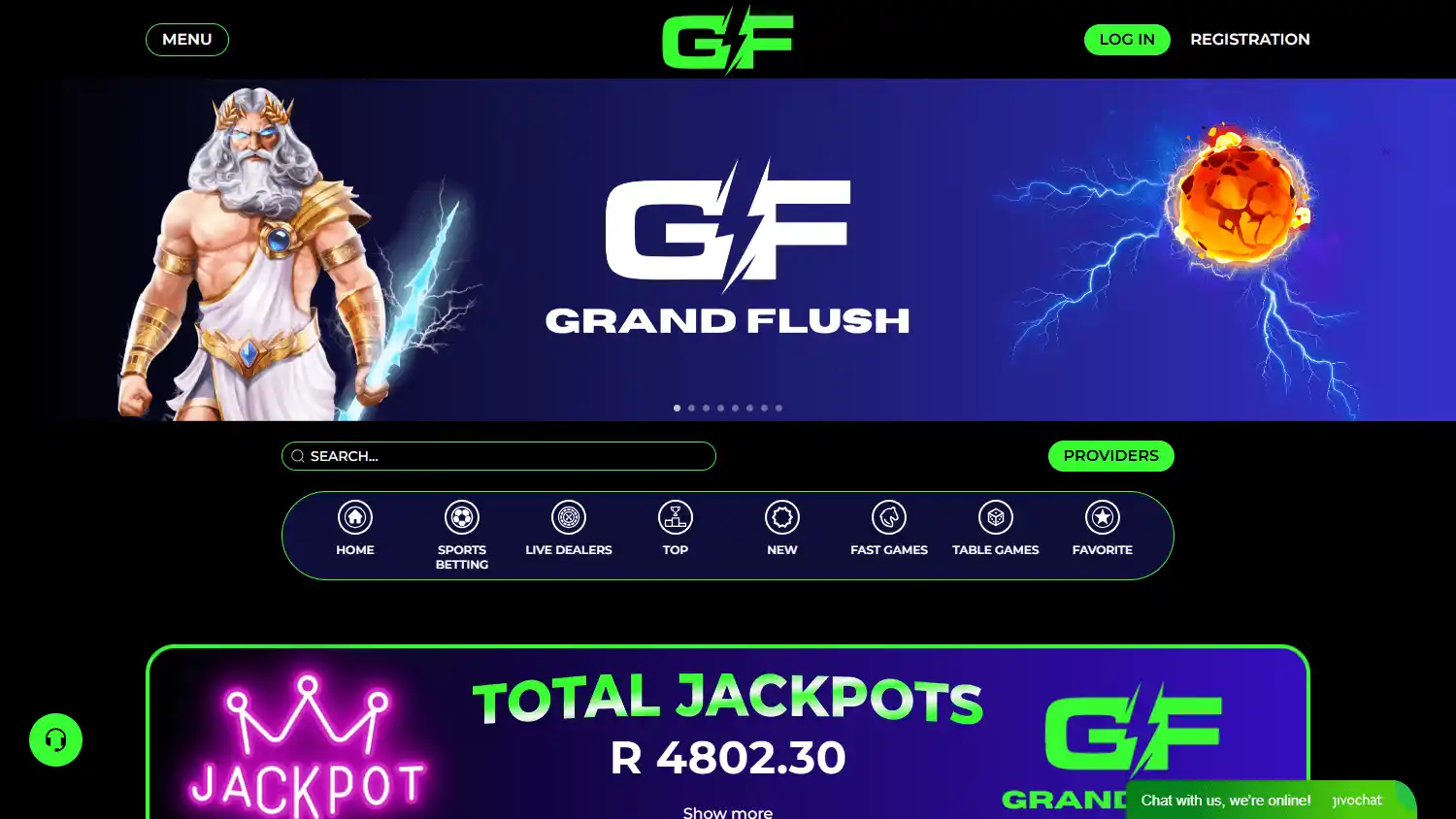 GRANDFLUSH.VIP Casino screenshot 1