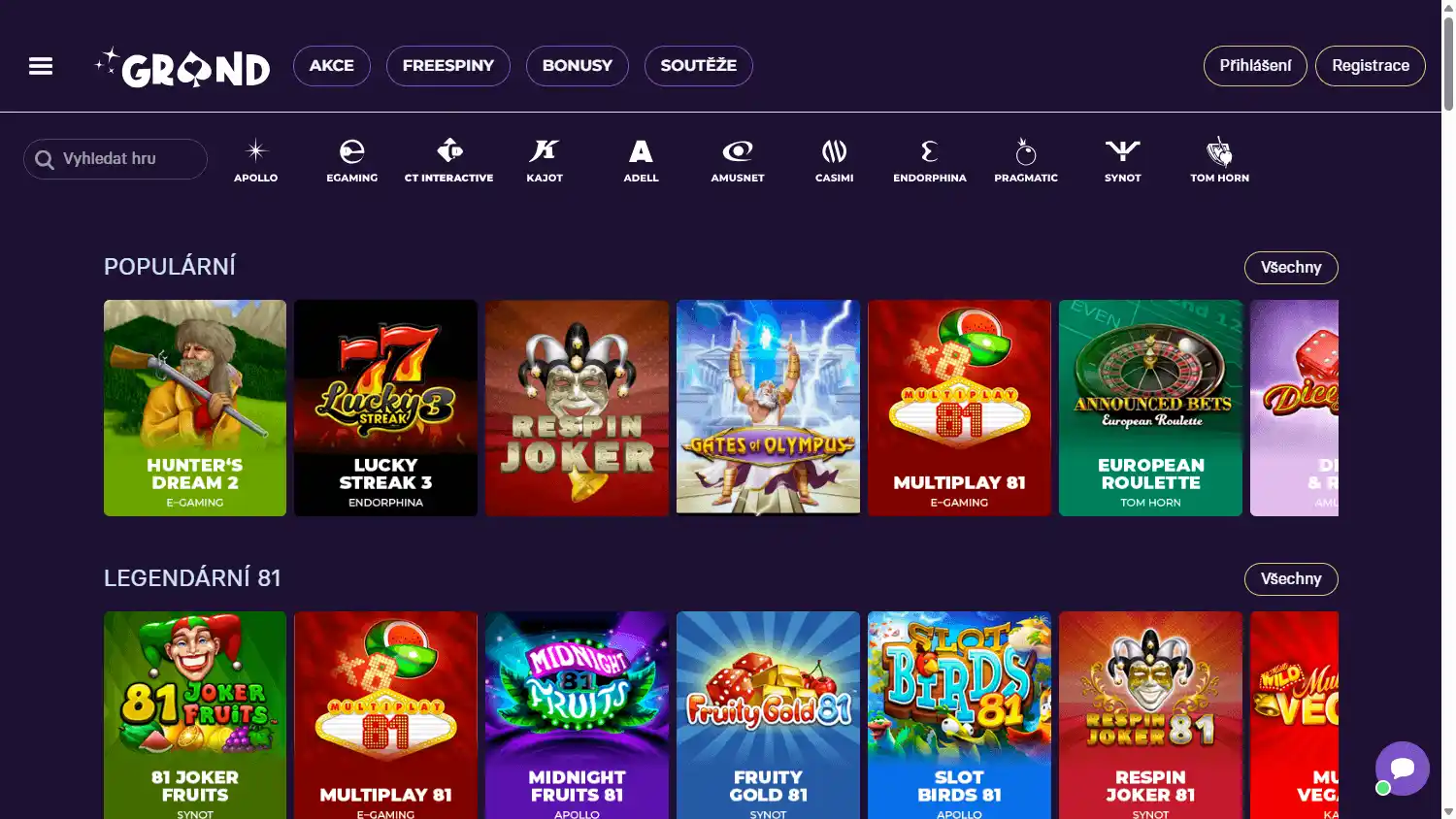 Grandwin Casino screenshot 1