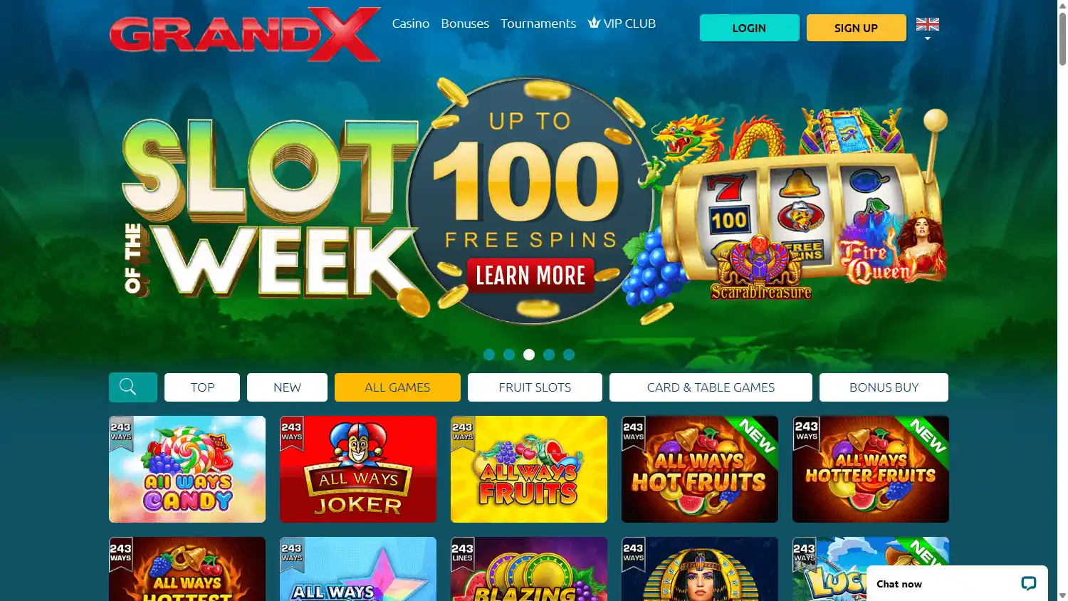 GrandX Casino screenshot 2