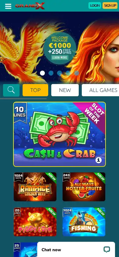 GrandX Casino screenshot 4