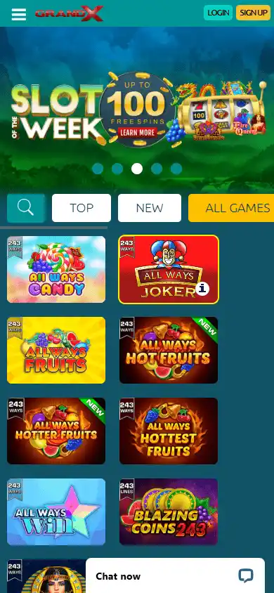 GrandX Casino screenshot 5