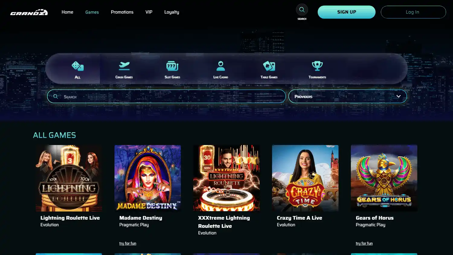 GrandZ Casino screenshot 2