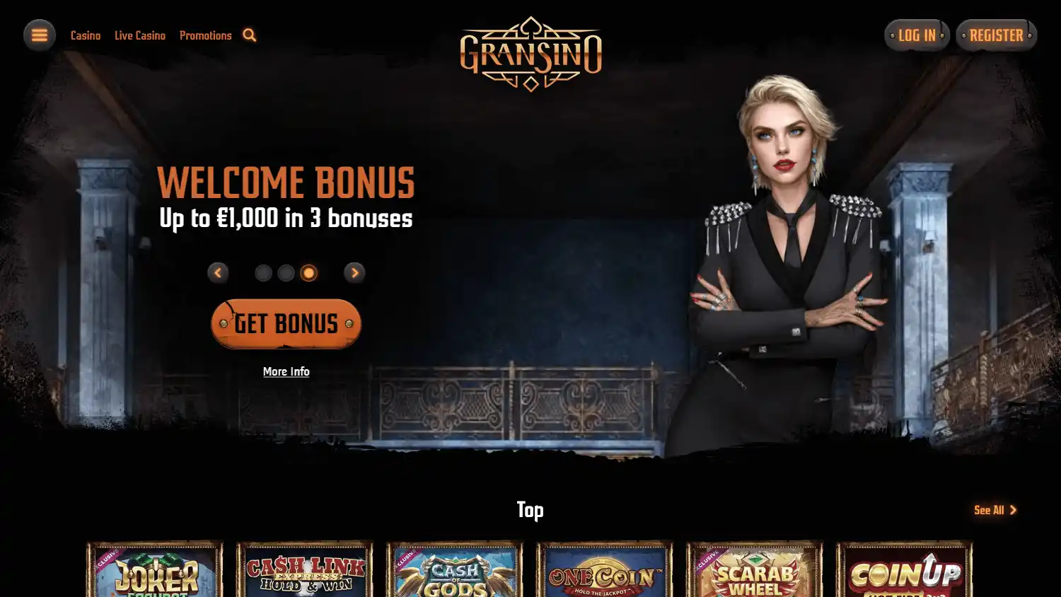 Gransino Casino screenshot 1