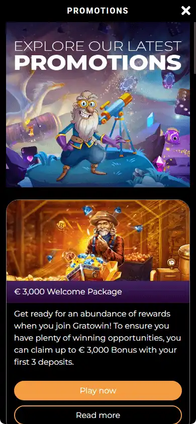 GratoWin Casino screenshot 6