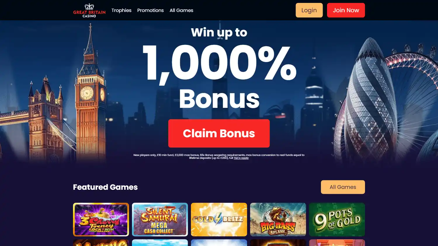 Great Britain Casino screenshot 1