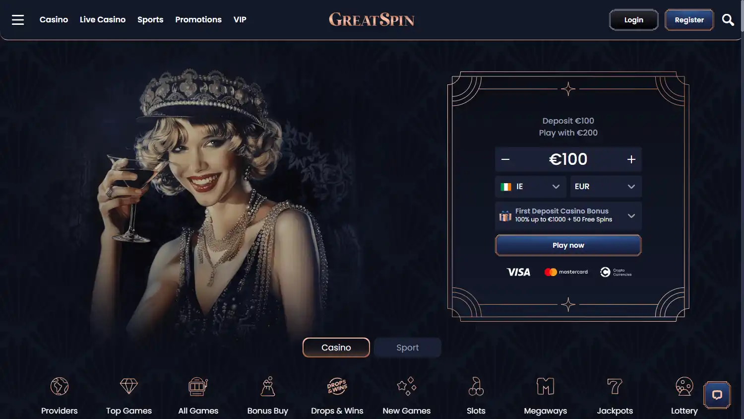 GreatSpin Casino screenshot 1