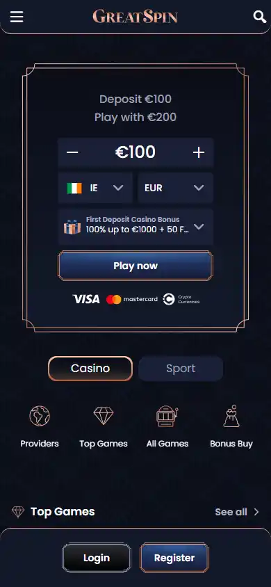GreatSpin Casino screenshot 4