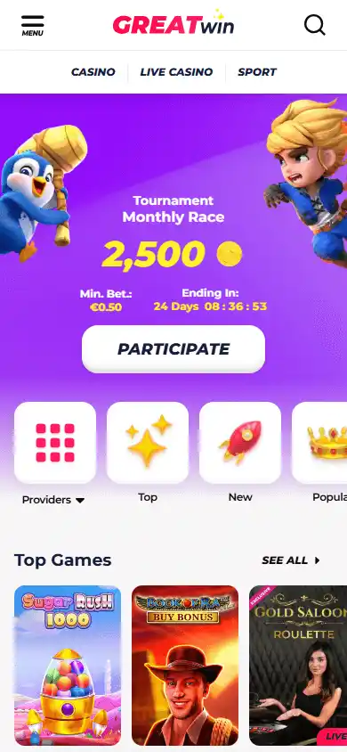 Greatwin Casino screenshot 6