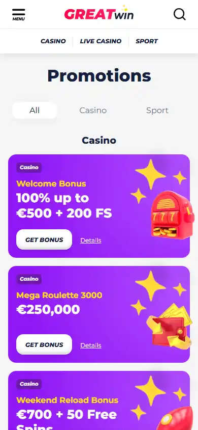 Greatwin Casino screenshot 7
