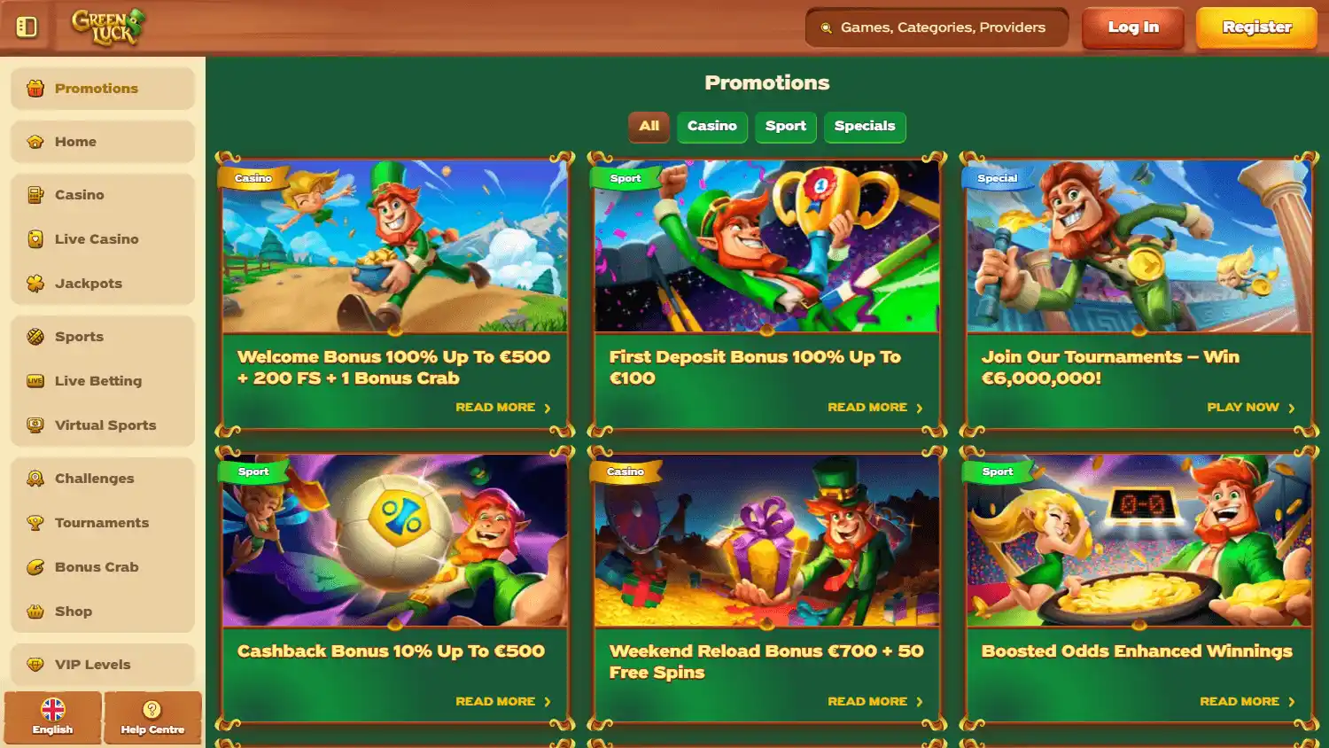 Green Luck Casino screenshot 3