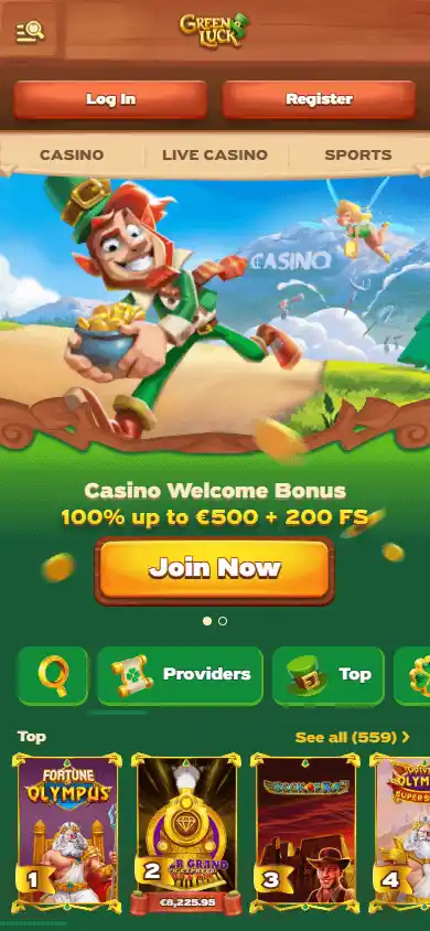 Green Luck Casino screenshot 4