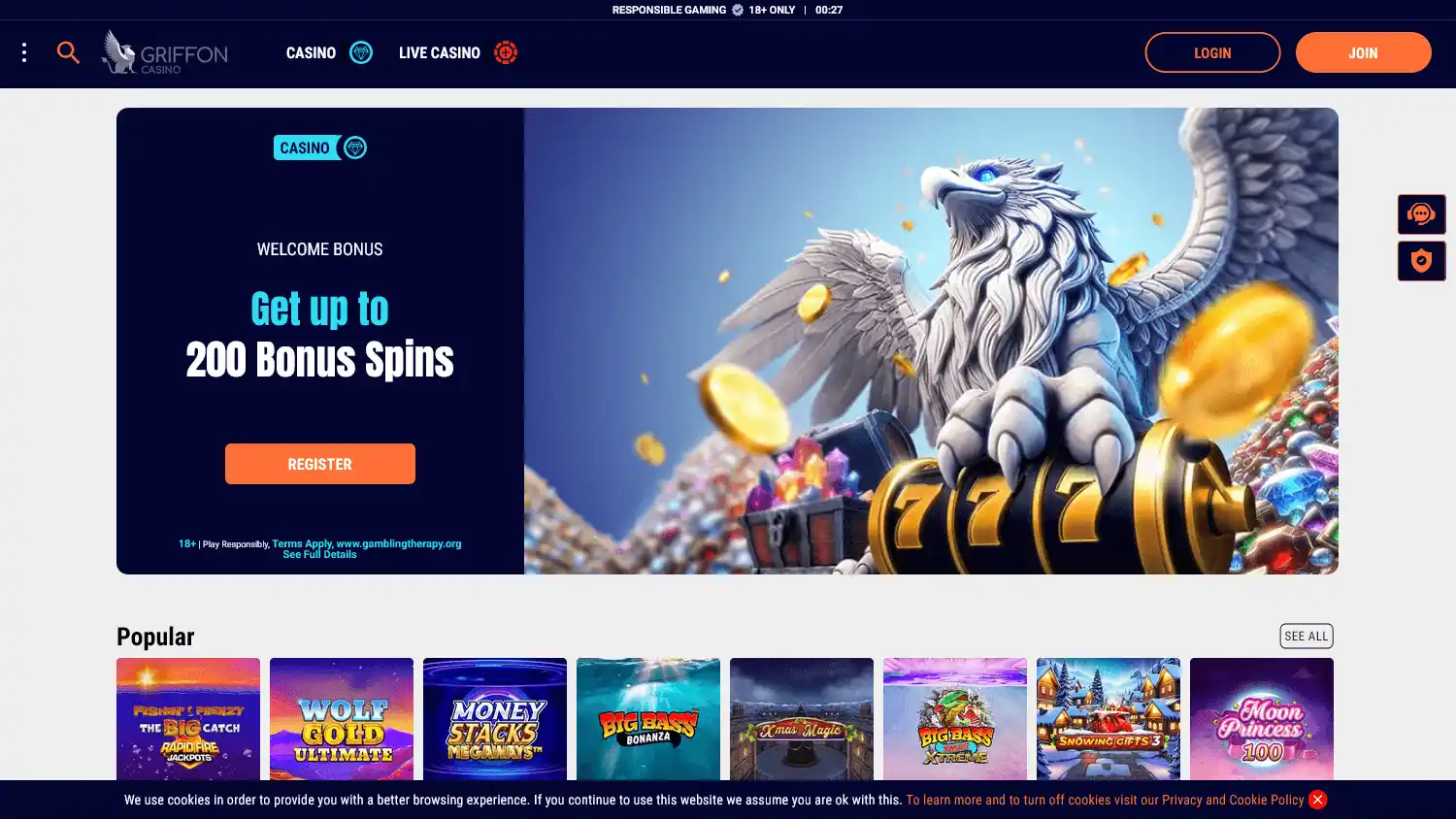 Griffon Casino screenshot 1