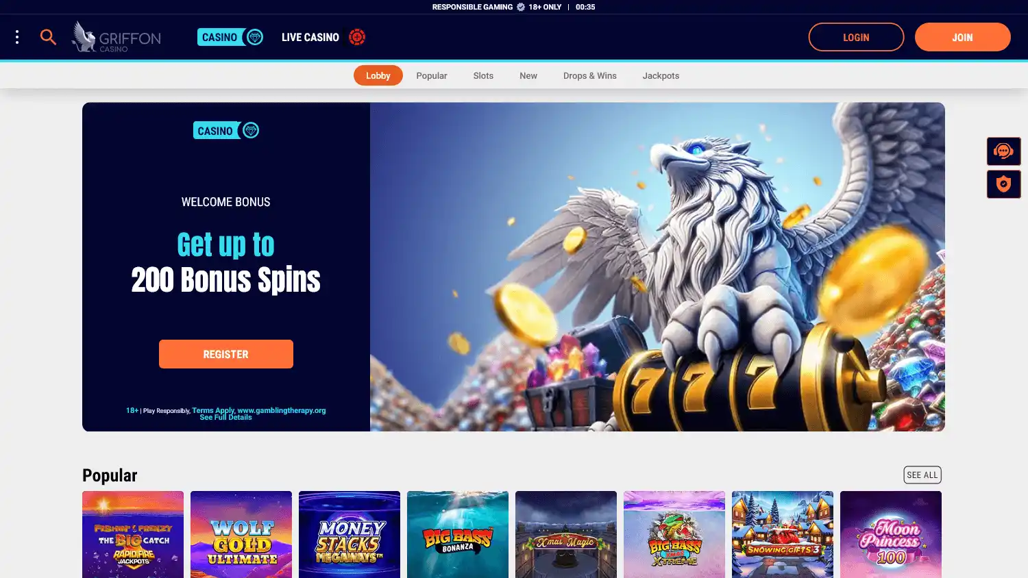 Griffon Casino screenshot 3