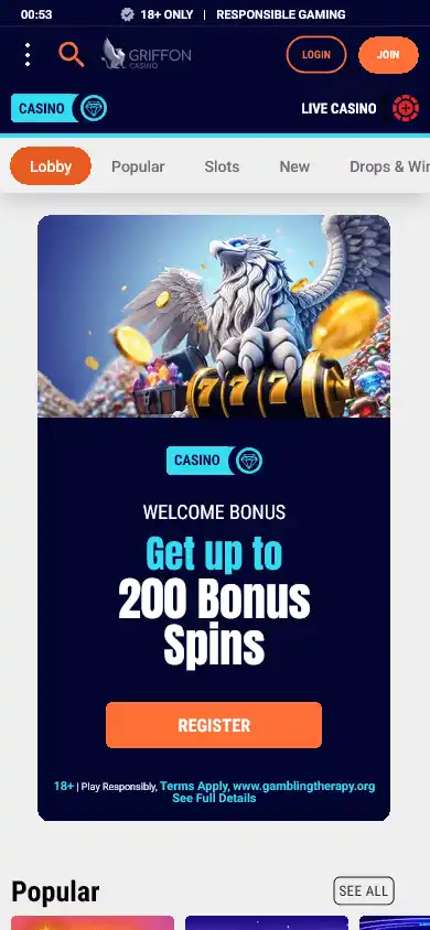 Griffon Casino screenshot 5