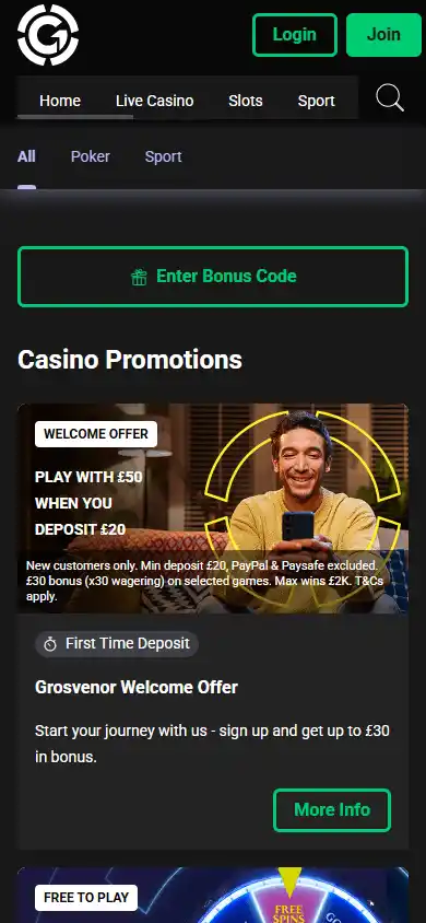 Grosvenor Casinos screenshot 6