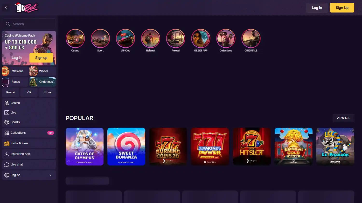GT.Bet Casino screenshot 1