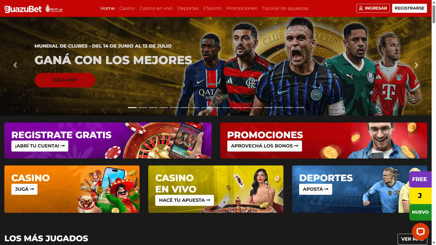 GuazuBet Casino screenshot 1