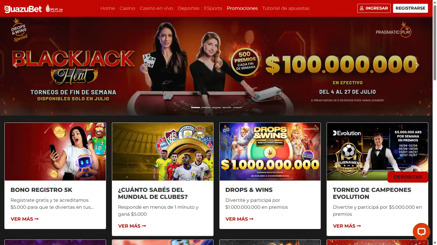GuazuBet Casino screenshot 3