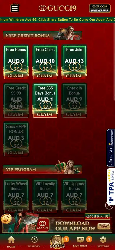 Gucci9 Casino screenshot 3