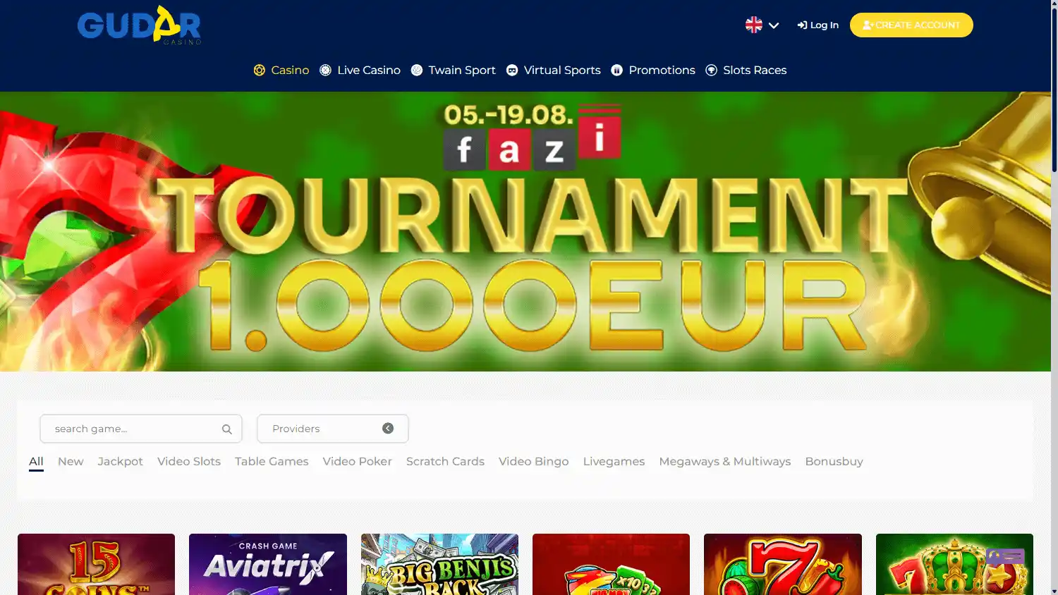 Gudar Casino screenshot 2