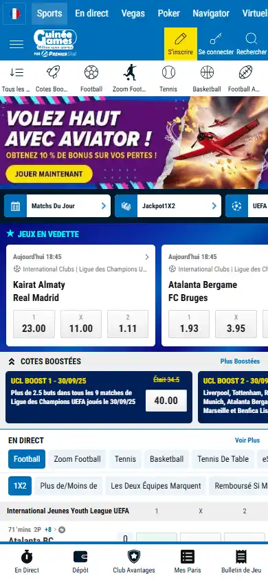 Guinee Games Casino screenshot 4