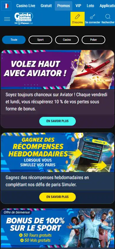 Guinee Games Casino screenshot 6