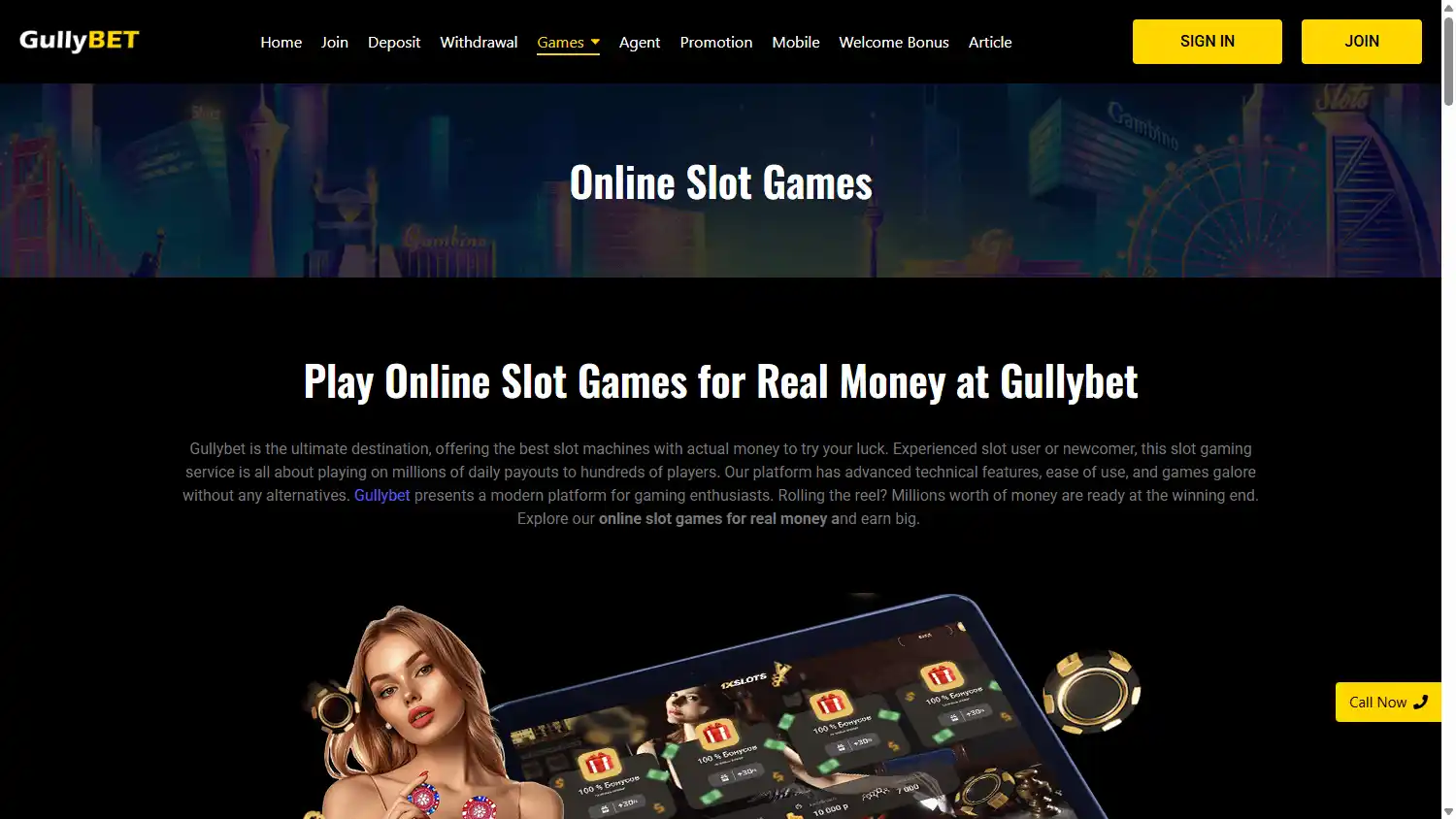 Gullybet Casino screenshot 2