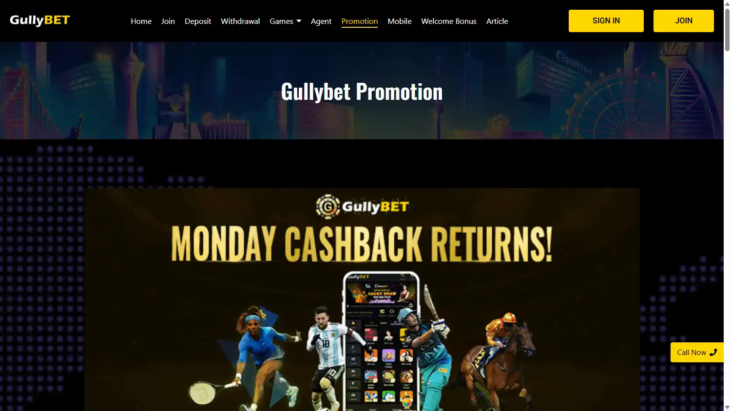 Gullybet Casino screenshot 3