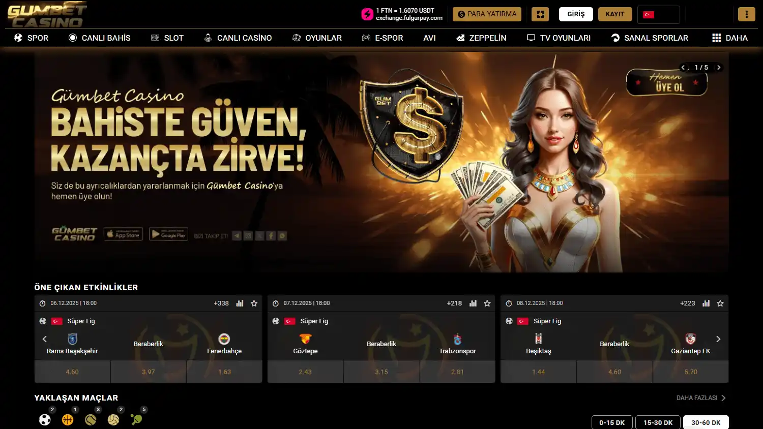 Gumbet Casino screenshot 1
