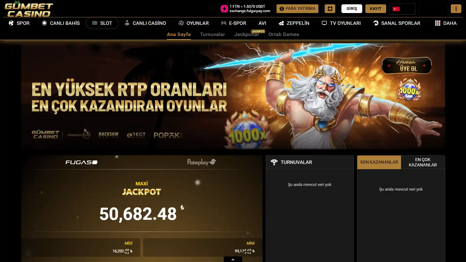 Gumbet Casino screenshot 2