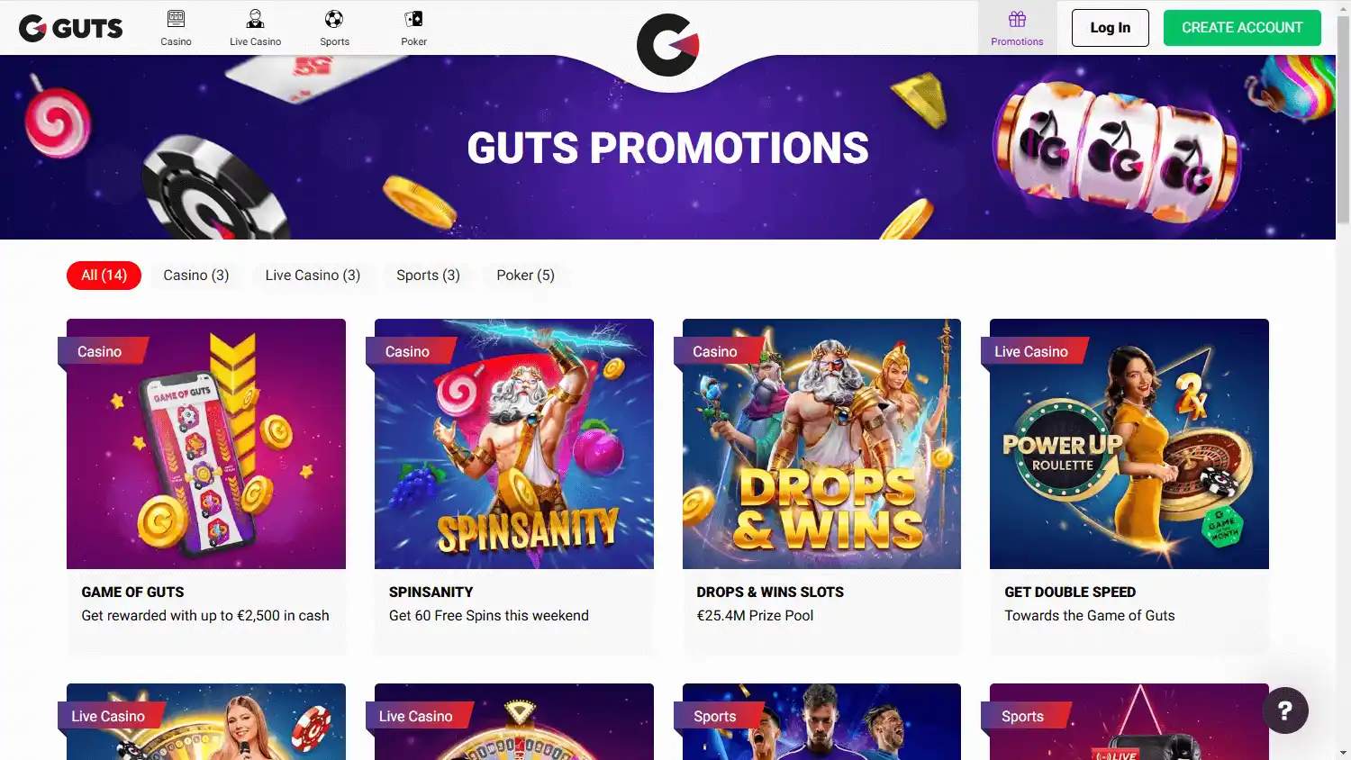 Guts Casino screenshot 3