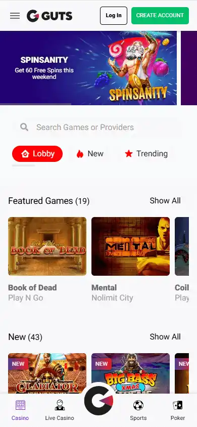Guts Casino screenshot 5