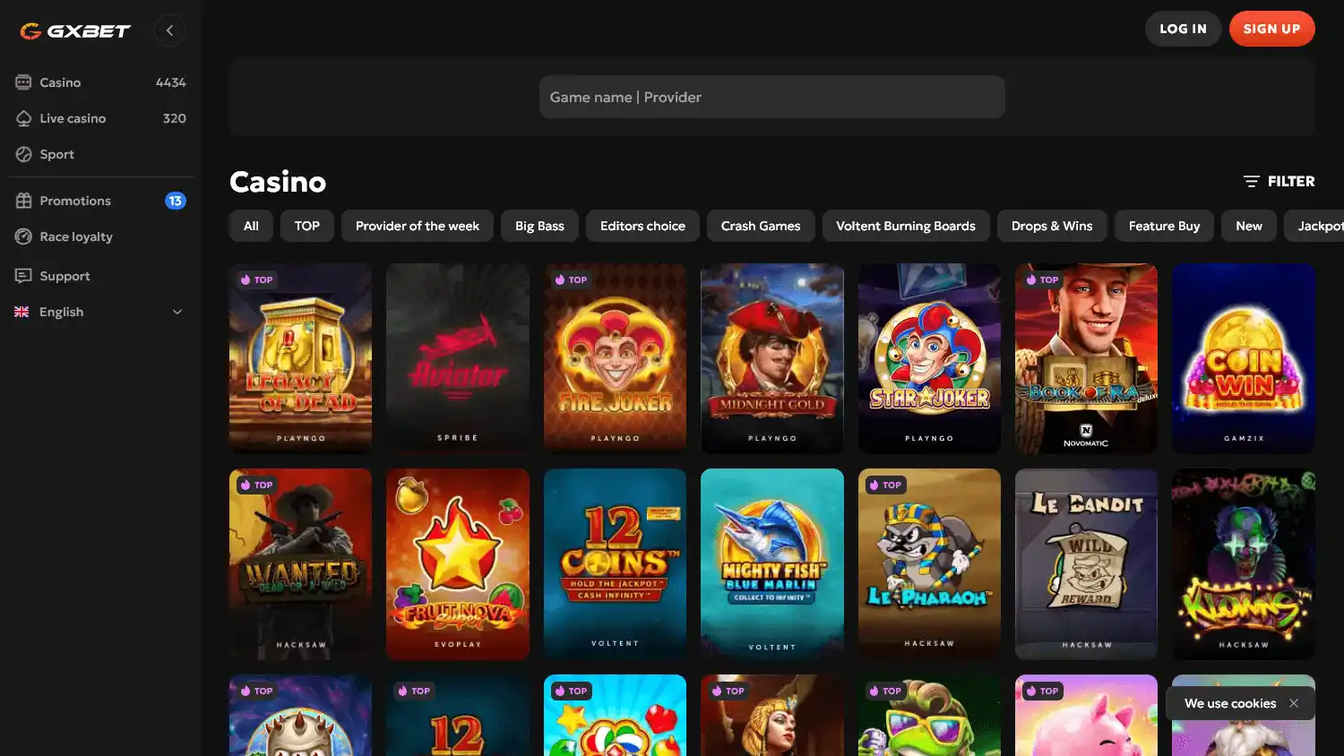 Gxbet Casino screenshot 2
