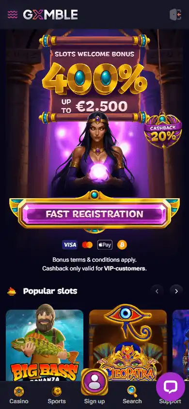 Gxmble Casino screenshot 4