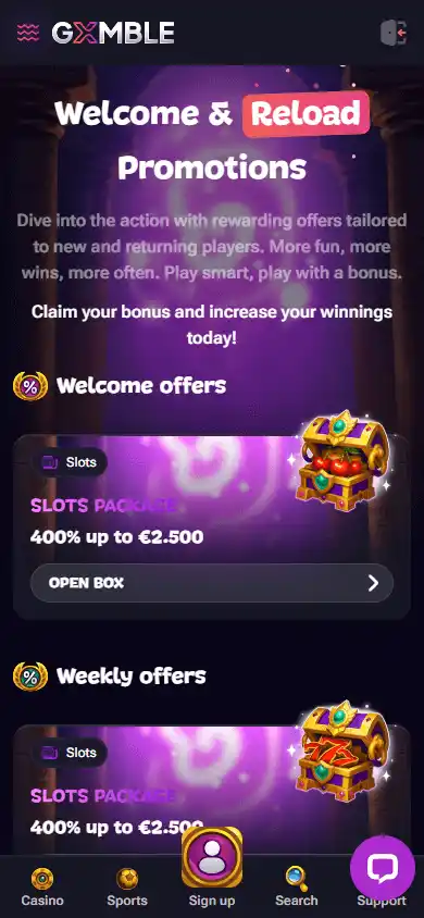 Gxmble Casino screenshot 6
