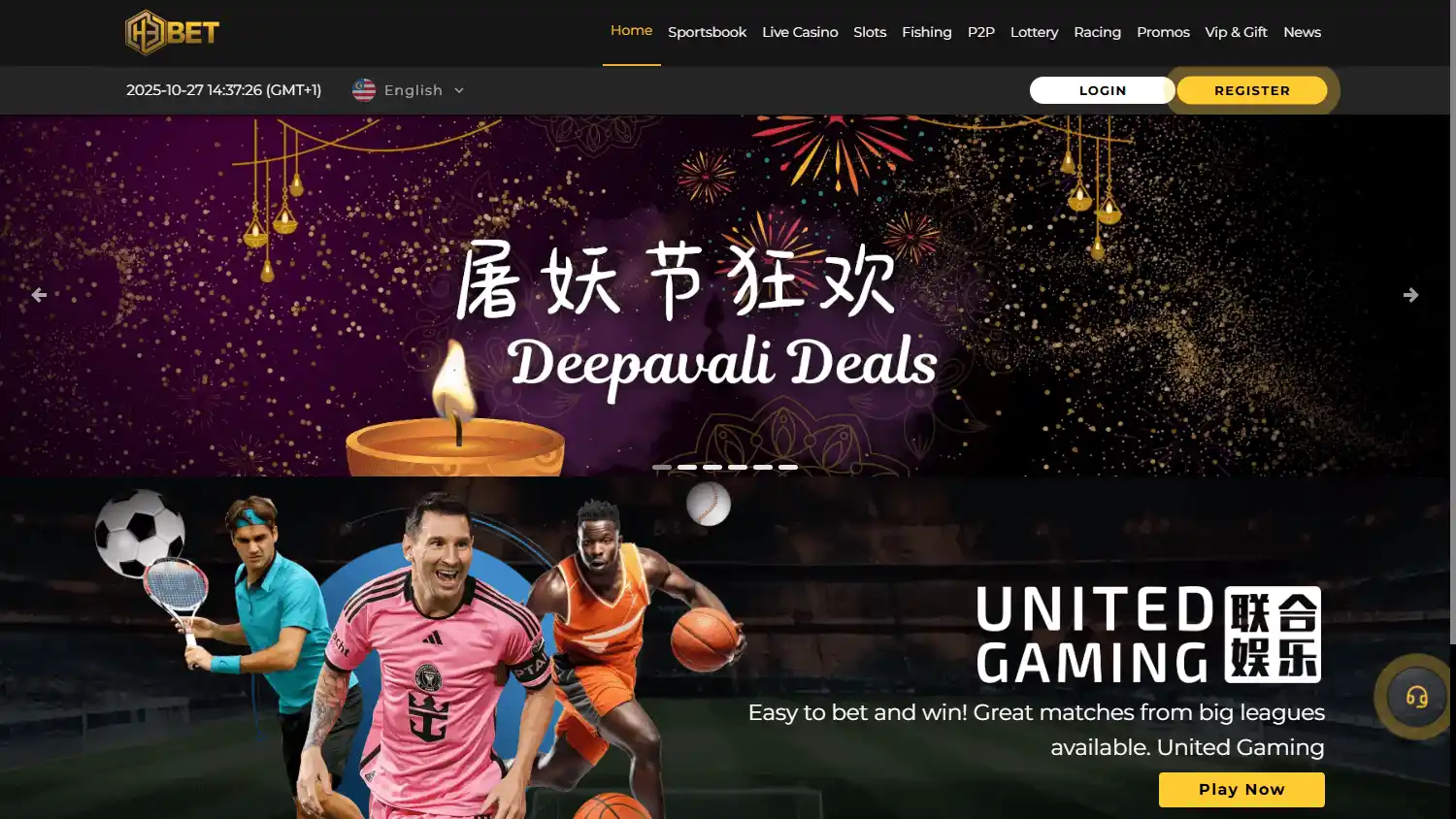 H3bet Casino screenshot 1