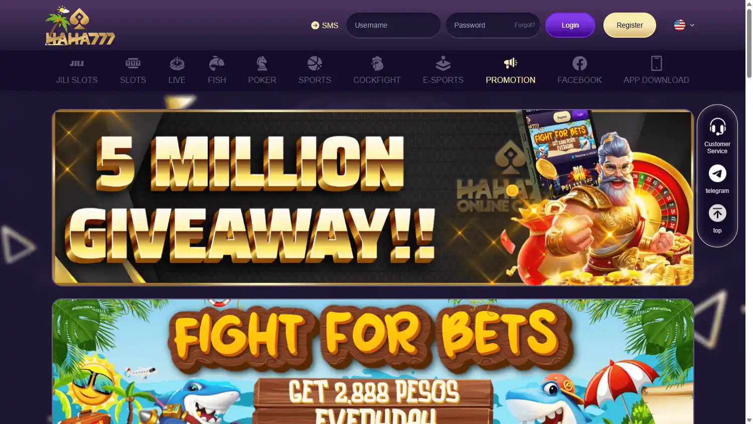 HAHA777 Casino screenshot 3