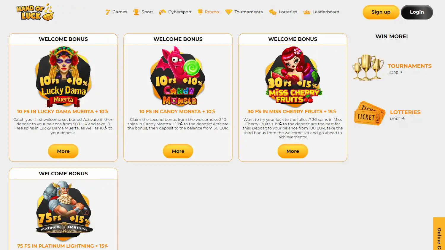 Hand of Luck Casino screenshot 3