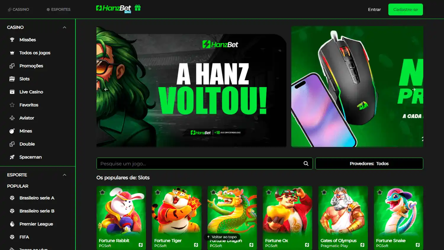 HanzBet Casino screenshot 2