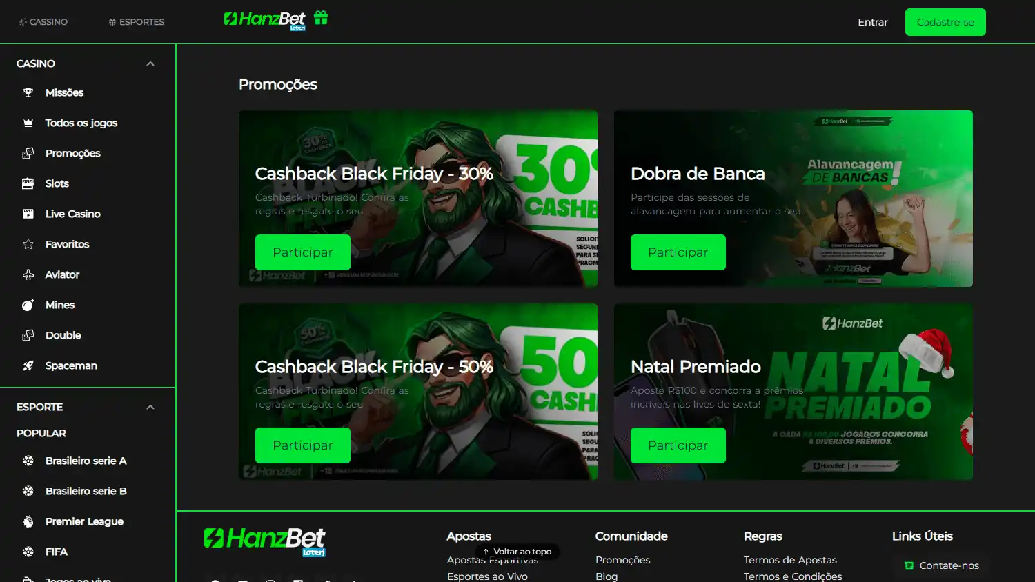 HanzBet Casino screenshot 3