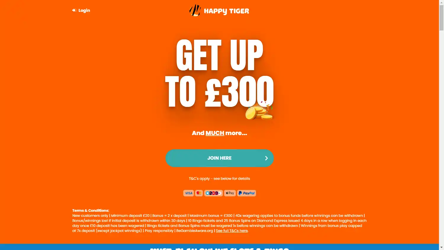 Happy Tiger Casino screenshot 1
