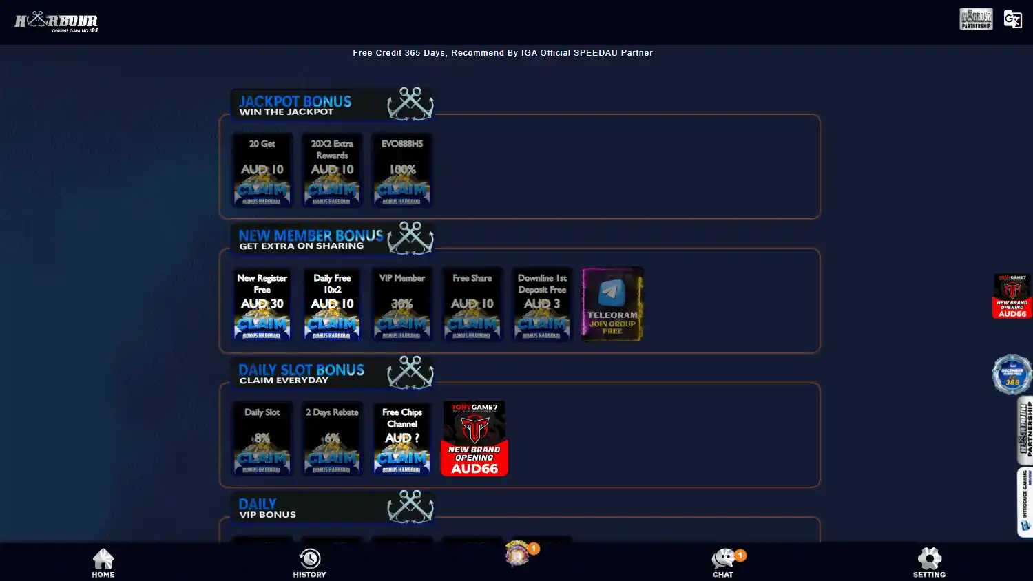 Harbour33 Casino screenshot 2
