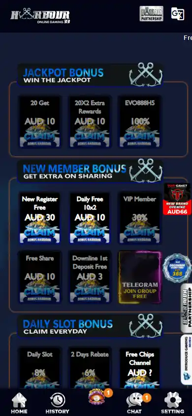 Harbour33 Casino screenshot 4