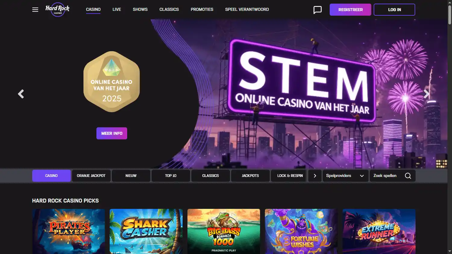 Hard Rock Casino NL screenshot 2
