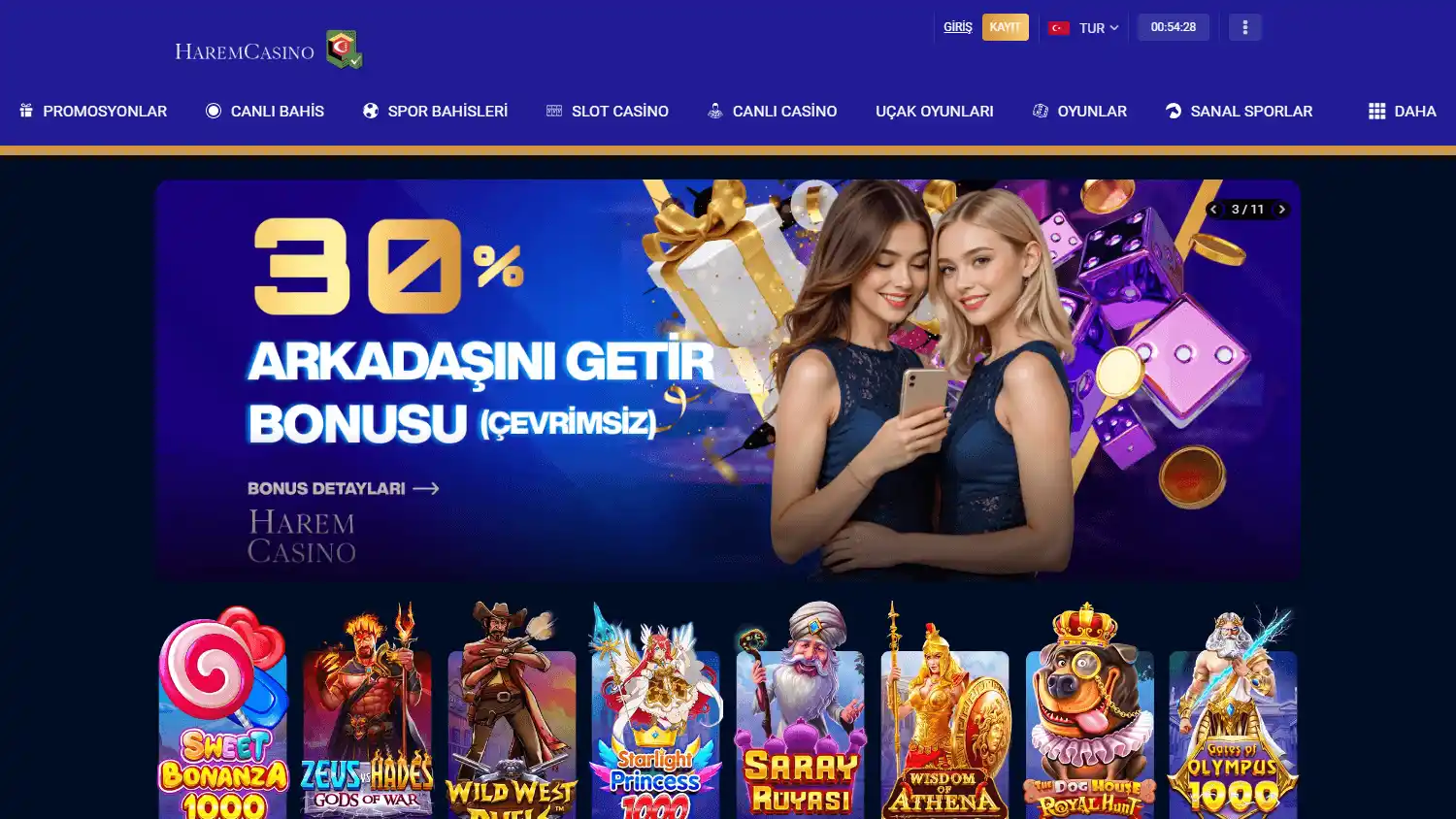 Harem Casino screenshot 1