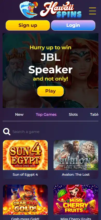 Hawaii Spins Casino screenshot 4