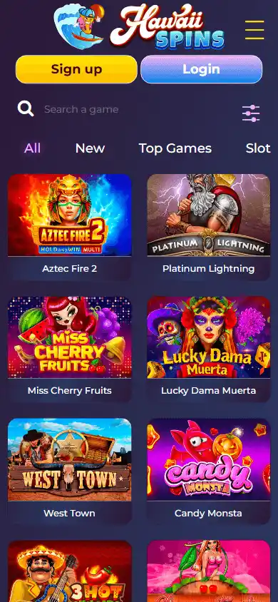 Hawaii Spins Casino screenshot 5