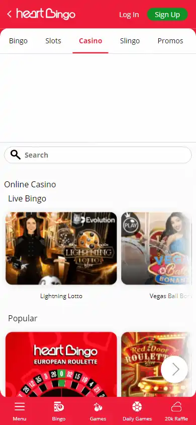 Heart Bingo Casino screenshot 5